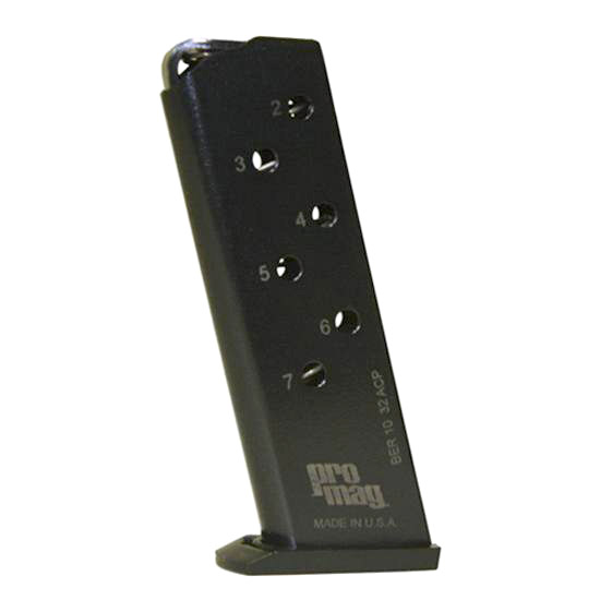 PROMAG MAG BERETTA 3032 TOMCAT 32ACP 7RD BLUED - Magazines